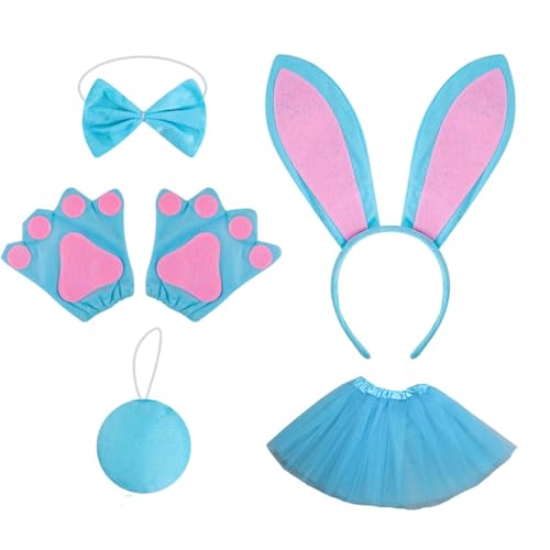 Liakyunf -Tutu-Cosplay-Set für Kinder, buntes Halloween-Kostüm, lustiges Halloween-Stirnband, -Cosplay-Set für Geburtstagsfeiern von Liakyunf