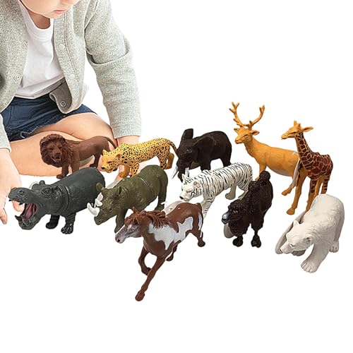 Liakyunf Wildtierfiguren,Tierfiguren für Kinder | Wildtierfiguren, realistische Tierspielzeuge,Lernspielzeug, PVC-Miniaturspielzeug, Tortenaufsatz, Tierfiguren für Kinder, Kleinkinder von Liakyunf