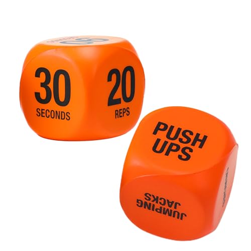 Liakyunf Workout Würfel Set Für Männer | 1 Paar Trainingswürfel Spiel Fitnessausrüstung | Tragbares Fitness Zubehör Für Kniebeugen Liegestütze Anfänger Reise Outdoor Zuhause Liakyunf Workout Würfel Set Für Männer | 1 Paar Trainingswürfel Spiel Fitnessausrüstung | Tragbares Fitness Zubehör Für Kniebeugen Liegestütze Anfänger Reise Outdoor Zuhause von Liakyunf