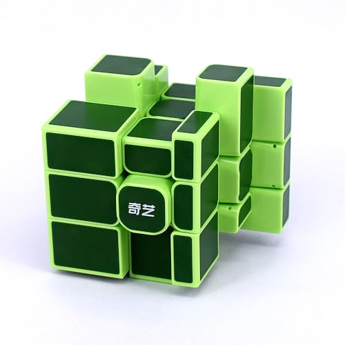 LiangCube QY Toys Mirror Cube 3x3 Stickerless Speed Cube (Standard Edition Grün) von LiangCuber