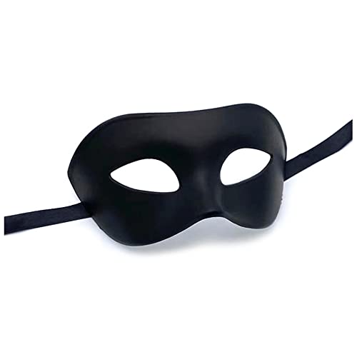 Liatunou Herren Maskerade Maske Halbgesichtsmaske für Ball Proms und Halloween (Dark Balck) von Liatunou