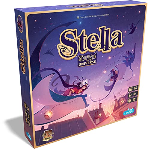 Libellud, Stella - Dixit Universe, Board Game, Ages 8+, 3-6 Players, 30 Minutes Playing Time, Various, Standalone (ASMLIBDIXSTEL01EN) von Libellud