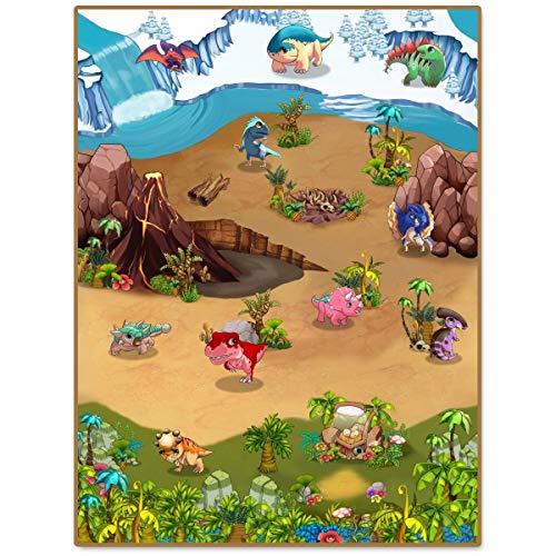 Liberty House Toys 657043 Multi-Coloured Children's Activity Play Mat 120cm x 90cm Mehrfarbige Kinder 3Duplay Spielmatte Dino 120 cm x 90 cm von Liberty House Toys