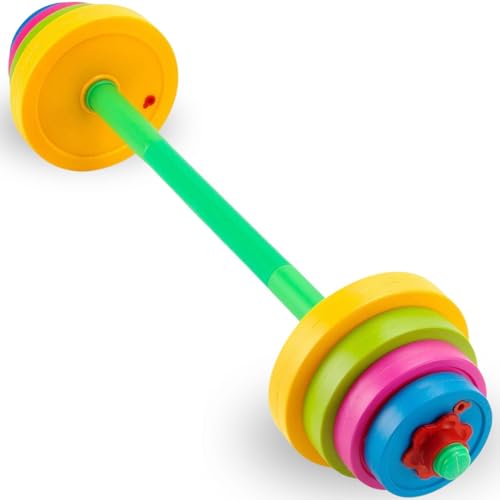 Adjustable Barbell Toy Set for Kids - Fill with Beach Sand or Water! by Sandbox Toys von Liberty Imports