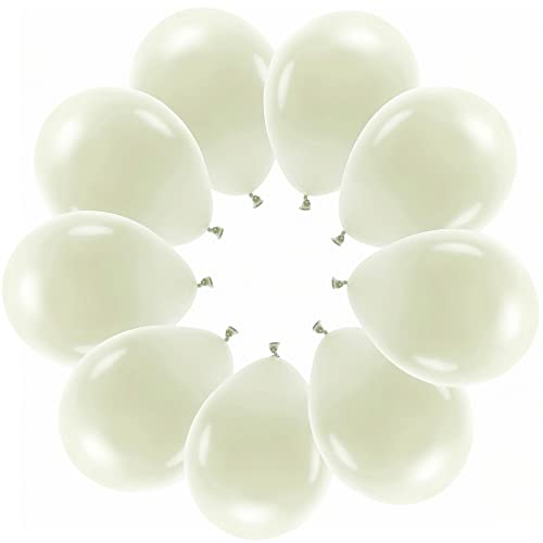 10 Luftballons Pastell Creme Eco Ballons Cremeweiß Made in EU Deko Hochzeit Party Geburtstag Kinder Erwachsene Verlobung Babyparty Helium geeignet Ballons Cream Pastel von Libetui