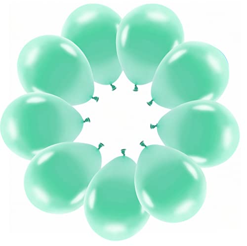 10 Metallic Dunkelmint Luftballons Eco Ballons Made in EU Deko Geburtstag Kinder Erwachsene Hochzeit Party farbenfrohe Ballons Helium geeignet von Libetui