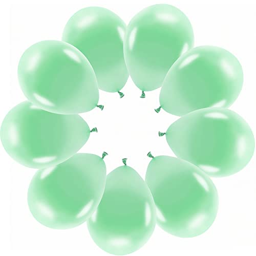 10 Metallic Mint Luftballons Eco Ballons Made in EU Deko Geburtstag Kinder Erwachsene Hochzeit Party farbenfrohe Ballons Helium geeignet von Libetui