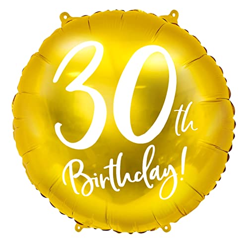 3er Set Luftballons 30. Geburtstag Gold Folienballon Nummer 30 Geburtstag Luftballon 30 Deko Geburtstag Frauen Männer Folienluftballon Heliumballon Zahl 30 von Libetui