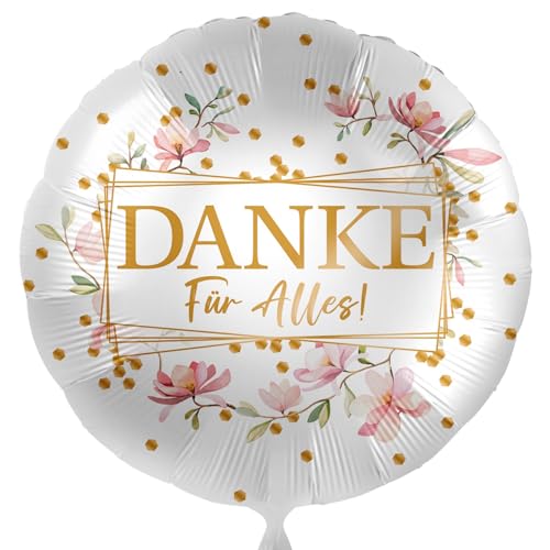 Folienballon Danke Danksagung 'Danke für alles' Ballon Dankeschön Geschenk LehrerIn Freunde Nachbar Liebende Familie Alltag Geburtstag Muttertag Vatertag, Made in EU von Libetui