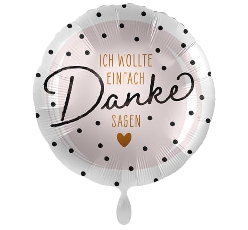 Folienballon Danke Danksagung 'Ich wollte einfach DANKE sagen' Ballon Dankeschön Geschenk LehrerIn Freunde Nachbar Liebende Familie Alltag Geburtstag Muttertag Vatertag, Made in EU von Libetui