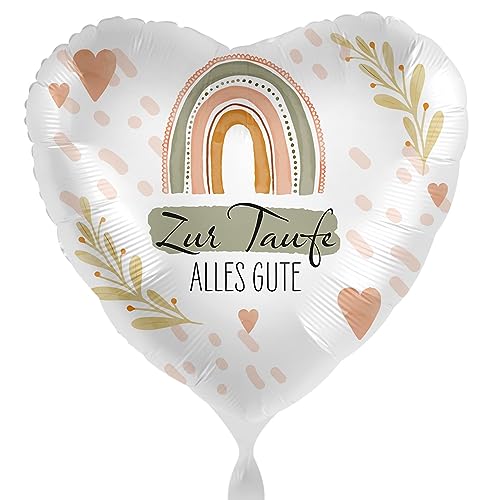 Folienballon Zur Taufe alles Liebe Regenbogen Herzen Deko Ballon Taufe Junge Mädchen Luftballon Tauffeier baptize, Made in EU, ungefüllt, Helium geeignet Folienballon Zur Taufe alles Liebe Regenbogen Herzen Deko Ballon Taufe Junge Mädchen Luftballon Tauffeier baptize, Made in EU, ungefüllt, Helium geeignet von Libetui