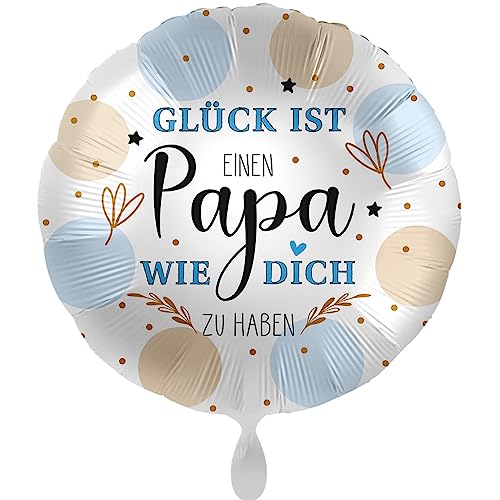 Folienballon Glück ist einen Papa wie Dich zu haben Ballon für Papa Geschenk zum Geburtstag, Vatertag Geschenk für Vater, Made in Germany, Helium geeignet von Libetui