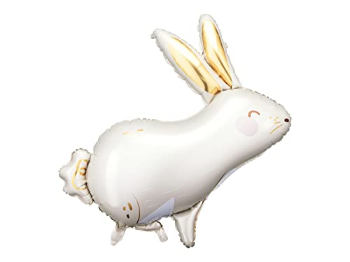 Süßer Folienballon Hase Osterhase Ballon XXL Größe Deko Ostern Geburtstag Thema Kaninchen Hase Bauernhof Geschenke Kinder Erwachsene Dekoballon Osterfeier Osterhase von Libetui