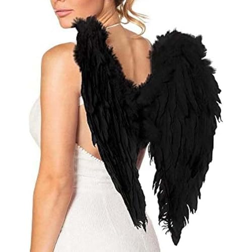 Lidssacde Black Swan Schwarze Engel Kostüm Damen - Engelsflügel Kostüm Damen Engel und Teufel Flügel Engelskostüm Devil Costume für Halloween Karneval Lidssacde Black Swan Schwarze Engel Kostüm Damen - Engelsflügel Kostüm Damen Engel und Teufel Flügel Engelskostüm Devil Costume für Halloween Karneval von Lidssacde