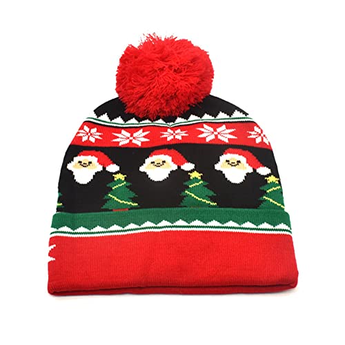 Lidssacde Nikolausmütze Erwachsene Dicker Fellrand Weihnachtsaccessoires Nikolausmütze Lustige Christmas Hat Warm Weihnachtsmütze Winter Weihnachtsmützen Weihnachtsmann Mütze Für Herren Damen von Lidssacde