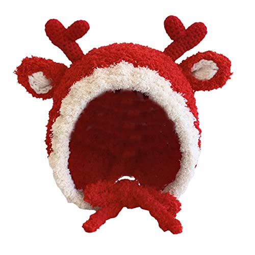 Lidssacde Weihnachtsmütze Erwachsene Dicker Fellrand Weihnachtsaccessoires Weihnachtsmütze Lustige Nikolausmütze Warm Weihnachtsmützen Winter Christmas Hat Weihnachtsmann Mütze Für Herren Damen von Lidssacde