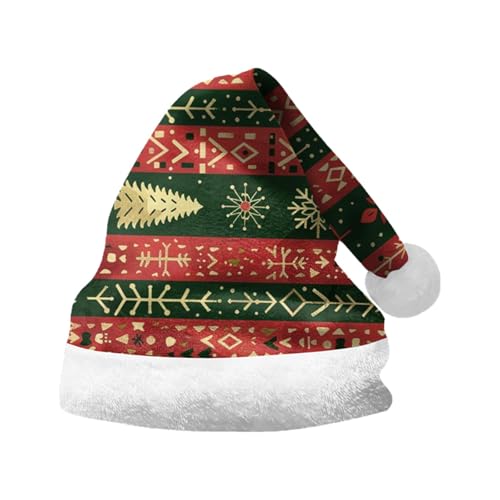 Lidssacde Weihnachtsmütze Erwachsene Lustige Weihnachtshut Weihnachtsaccessoires Dicker Fellrand Weihnachtsmützen Winter Weihnachtsmütze Warm Christmas Hat Weihnachtsmann Mütze Für Herren Damen von Lidssacde