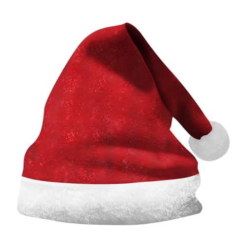 Lidssacde Weihnachtsmütze Erwachsene Warm Nikolausmütze Christmas Hat Lustige Weihnachtsmützen Winter Weihnachtsmütze Dicker Fellrand Weihnachtshut Weihnachtsmann Mütze Für Herren Damen von Lidssacde