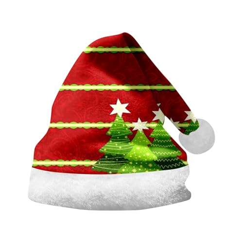 Lidssacde Weihnachtsmütze Erwachsene Winter Christmas Hat Weihnachtsaccessoires Dicker Fellrand Weihnachtsmützen Warm Weihnachtshut Lustige Nikolausmütze Weihnachtsmann Mütze Für Herren Damen von Lidssacde