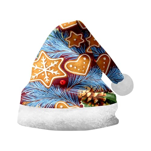 Lidssacde Weihnachtsmütze Erwachsene Winter Christmas Hat Weihnachtsaccessoires Dicker Fellrand Weihnachtsmützen Warm Weihnachtshut Lustige Nikolausmütze Weihnachtsmann Mütze Für Herren Damen von Lidssacde