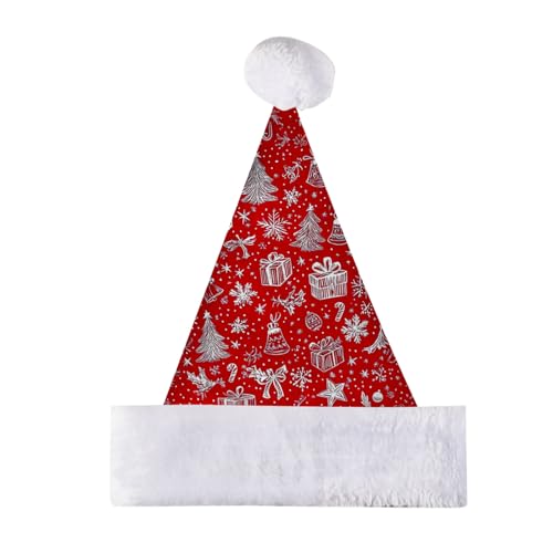 Lidssacde Weihnachtsmützen Erwachsene Dicker Fellrand Weihnachtsaccessoires Weihnachtshut Lustige Weihnachtsmützen Winter Weihnachtsmütze Warm Christmas Hat Weihnachtsmann Mütze Für Herren Damen von Lidssacde