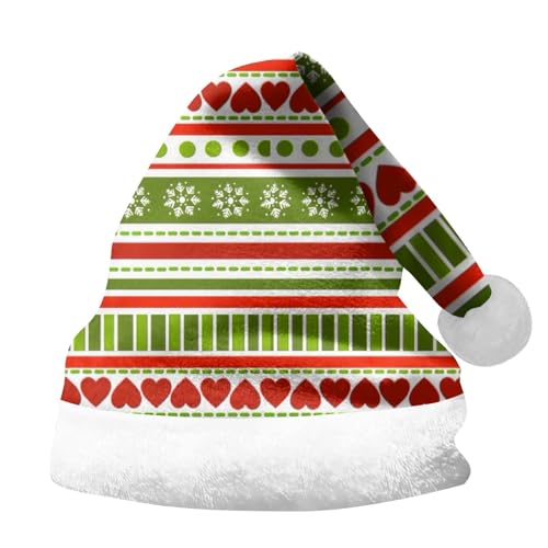 Nikolausmütze Erwachsene Dicker Fellrand Weihnachtshut Weihnachtliche Kopfbedeckung Winter Weihnachtsmütze Lustige Nikolausmütze Warm Weihnachtsaccessoires Weihnachtsmann Mütze Für Herren Damen von Lidssacde