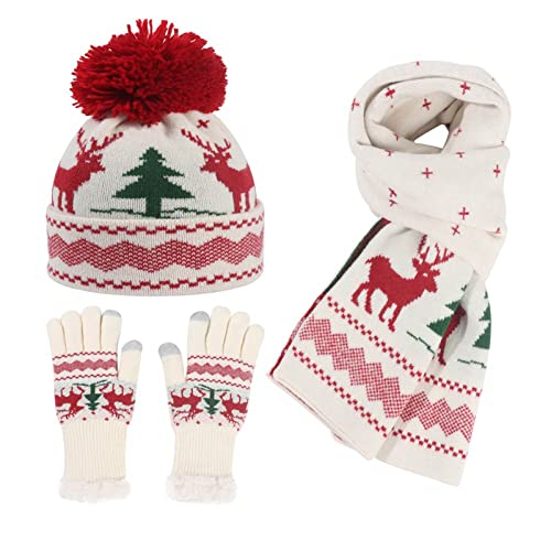 Weihnachtsmütze Erwachsene Warm Weihnachtsmütze Weihnachtsaccessoires Lustige Weihnachtliche Kopfbedeckung Dicker Fellrand Weihnachtsmützen Winter Nikolausmütze Weihnachtsmann Mütze Für Herren Damen von Lidssacde