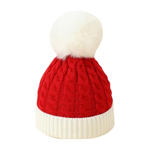 Weihnachtsmützen Erwachsene Winter Nikolausmütze Weihnachtsmützen Lustige Weihnachtsaccessoires Warm Weihnachtsmütze Dicker Fellrand Weihnachtliche Kopfbedeckung Weihnachtsmann Mütze Für Herren Damen von Lidssacde