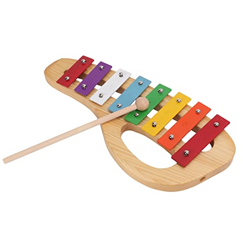 Baby-Xylophon, Ahorn-Aluminium, Baby-Xylophon, Xylophon-Platte, Tragbares Baby-Musikspielzeug, Xylophon-Instrument für Kinder von LiebeWH