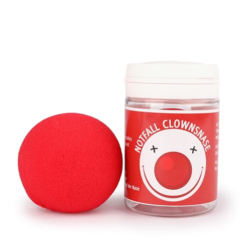 Notfall Clownsnase – Sofortiger Stressabbau & herzhaftes Lachen, Gag-Nase für Aufheiterung und Entspannung, Perfektes Accessoire für Karneval, Partys & humorvolle Notfälle von Liebeskummerpillen von Liebeskummerpillen