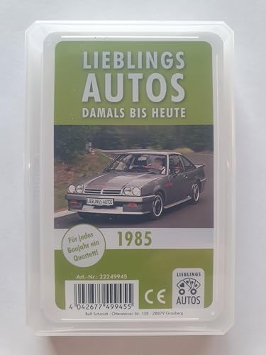 Lieblings Autos Auto Quartett 1985 Baujahr Geburtsjahr 40. Geburtstag Geschenk Spielkarten Neu Lieblings Autos Auto Quartett 1985 Baujahr Geburtsjahr 40. Geburtstag Geschenk Spielkarten Neu von Lieblings Autos