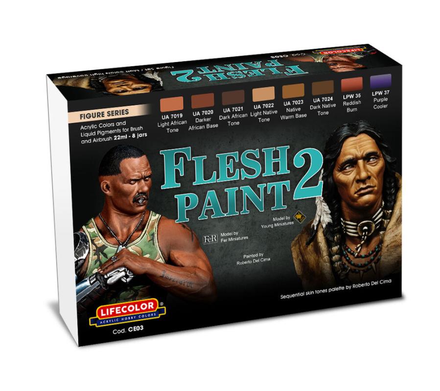 Flesh Paint Set 2 [8 x 22 ml] von Lifecolor