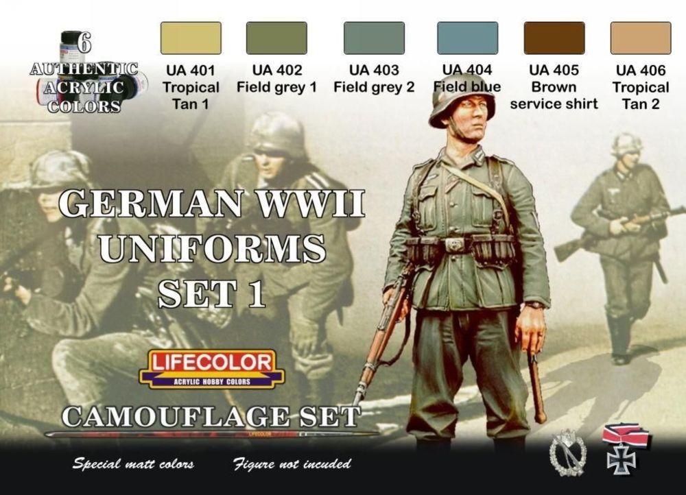 German military uniforms WWII set n.1 von Lifecolor