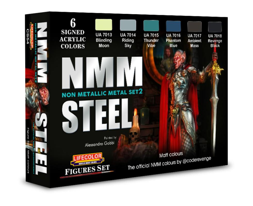 NMM - Non Metallic Metal - Set Nr. 2 - Steel [6 x 22 ml] von Lifecolor