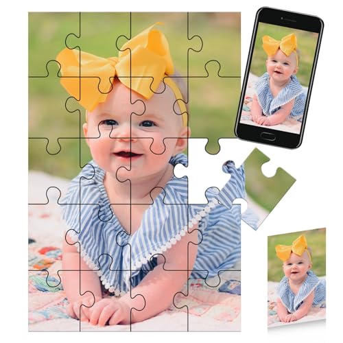 Lifemaison 20 Teile Puzzle individuell Bedrucken,Personalisiertes Puzzle,Personalisiertes Fotopuzzle,Individuelles Puzzle zum Geschenkidee für Erwachsene Kinder Geburtstage,Muttertag,Hochzeiten von Lifemaison