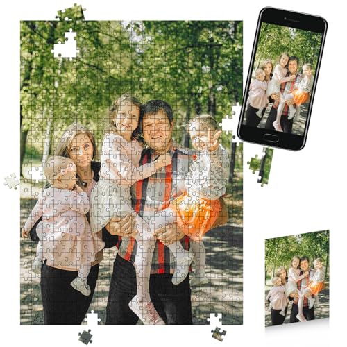 Lifemaison 500 Teile Puzzle individuell Bedrucken,Personalisiertes Puzzle,Personalisiertes Fotopuzzle,Individuelles Puzzle zum Geschenkidee für Erwachsene Kinder Geburtstage,Muttertag,Hochzeiten von Lifemaison