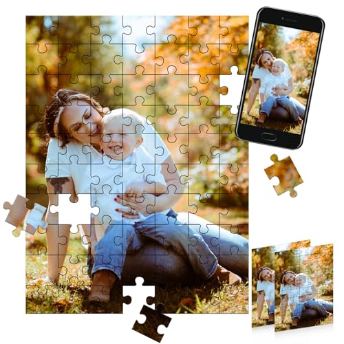 Lifemaison 70 Teile Puzzle individuell Bedrucken,Personalisiertes Puzzle,Personalisiertes Fotopuzzle,Individuelles Puzzle zum Geschenkidee für Erwachsene Kinder Geburtstage,Muttertag,Hochzeiten von Lifemaison