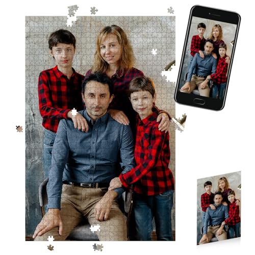 Lifemaison Personalisiertes Foto-Puzzle 1314 Teile,Fotopuzzle selbst gestalten,Individuelles Puzzle mit Bild,Gestalte Dein individuelles Fotopuzzle für Geburtstage,Muttertag,Valentinstag & Hochzeiten von Lifemaison