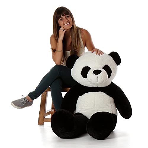 Lifestyle & More Riesen Teddybär Panda Kuschelbär 130 cm XXL Plüschbär Pandabär samtig weich von Lifestyle & More