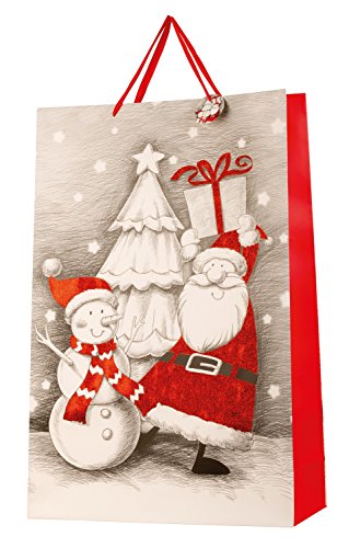 Lifestyle & More Riesige XXL Geschenkt?te Weihnachten mit Glitzer im 2er Set Abmessung 50x72x16cm von Lifestyle & More