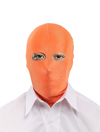 Lifup Rollenspiel Maske Spandex Kopfmaske Kostüm für Halloween Masquerade Offene Augen Orange von Lifup