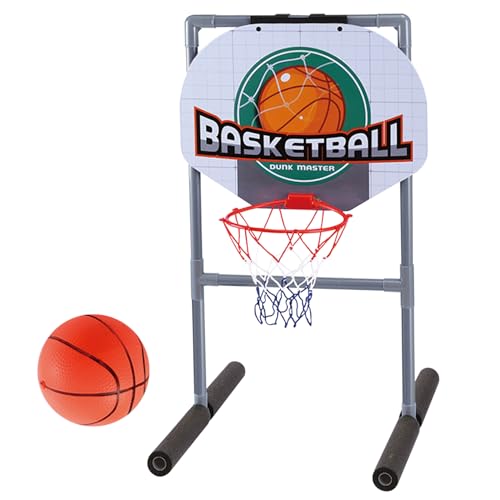 Ligeinsrk Pool Basketball Hoop 18x18x26in Schwimmbasketball Hoop für Pool mit 2 aufblasbaren Basketballs Sommerkühlung Pool Basketball für Kinder Erwachsene Pool Basketball Hoop von Ligeinsrk