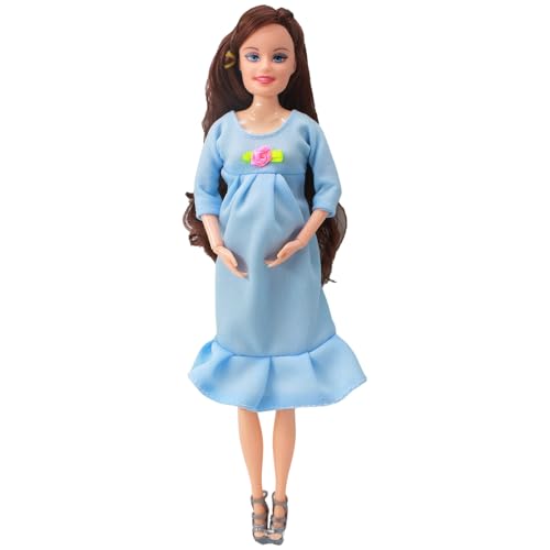 Schwangere Puppe 11.5 ABS Plastik Schwangeres Mutterspielzeug mit Babypuppen kreativ mit einem Baby in ihrem Bauch für Kindergeschenk, blau, Spielzeug Schwangere Puppe 11.5 ABS Plastik Schwangeres Mutterspielzeug mit Babypuppen kreativ mit einem Baby in ihrem Bauch für Kindergeschenk, blau, Spielzeug von Ligeinsrk