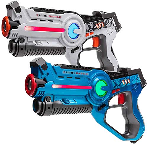 Light Battle Active Laser Tag Set - 2X Spielzeugpistole (weiß, blau) LBAP10234D von Light Battle