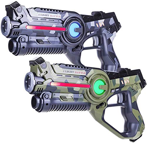 Light Battle Active Lasergame set - 2X Laserpistole (camo grau, camo grün) - LBAP10256D von Light Battle