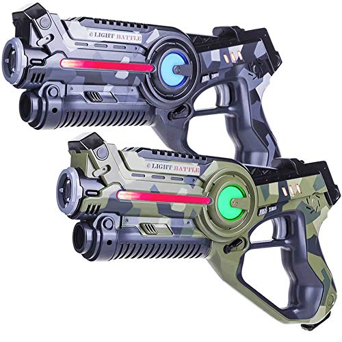 Light Battle Active Lasergame Set - 2X Laserpistole (camo grau, camo grün) - LBAP10256D von Light Battle