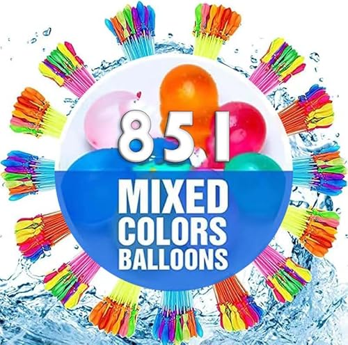 Ligtmor 851 Stück Wasserbomben Selbstschließend, 23 Bündel mit je 37 Wasserbomben Luftballons,Schnell zu Füllende Selbstverschließende Wasserbomben, Sommer Outdoor Bunter Wasserbomben Ligtmor 851 Stück Wasserbomben Selbstschließend, 23 Bündel mit je 37 Wasserbomben Luftballons,Schnell zu Füllende Selbstverschließende Wasserbomben, Sommer Outdoor Bunter Wasserbomben von Ligtmor