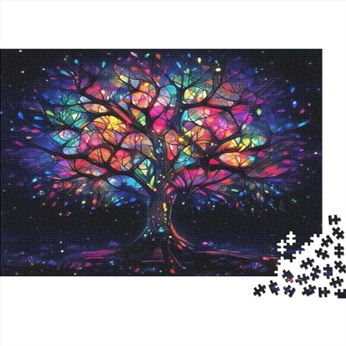 Firefly Tree Puzzleteile 1000 Für Erwachsene Fairy Tale Plants Puzzles Für Erwachsene Puzzle Holzpuzzle Lernspielzeug 1000pcs (75x50cm) von LikeEj