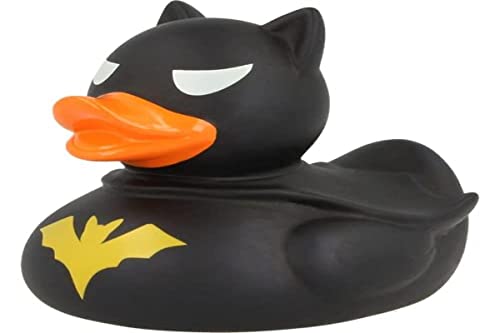 Lilalu Badeente Gummiente Schwimmente Sammeln Ente Halloween Superheld Krone: Art: Dark Duck- Ente von Ducks in the Window