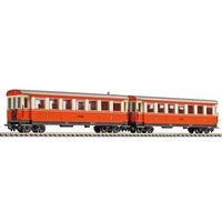 LILIPUT L340508 H0e 2-tlg. Set 4-achs. Personenwagen B4ip/s 30 und 31 rot-creme, Zillertalbahn, Ep. IV von Liliput